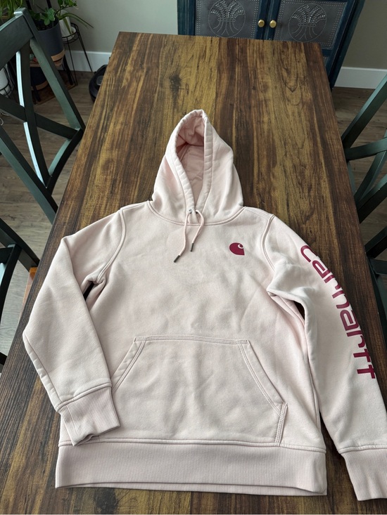 Carhartt Tops - Carhartt Light Pink Hoodie with Berry Logo